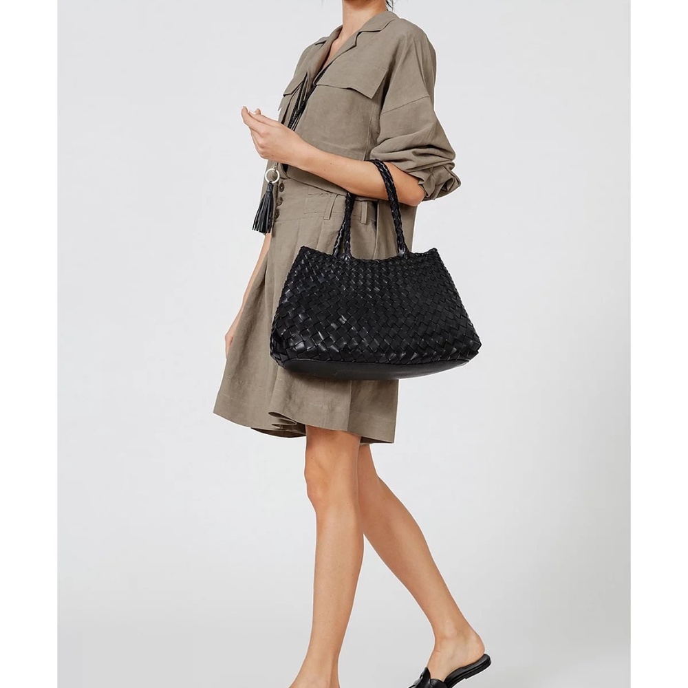 Dragon Diffusion Santa Croce Big Leather Bag Black Excellent